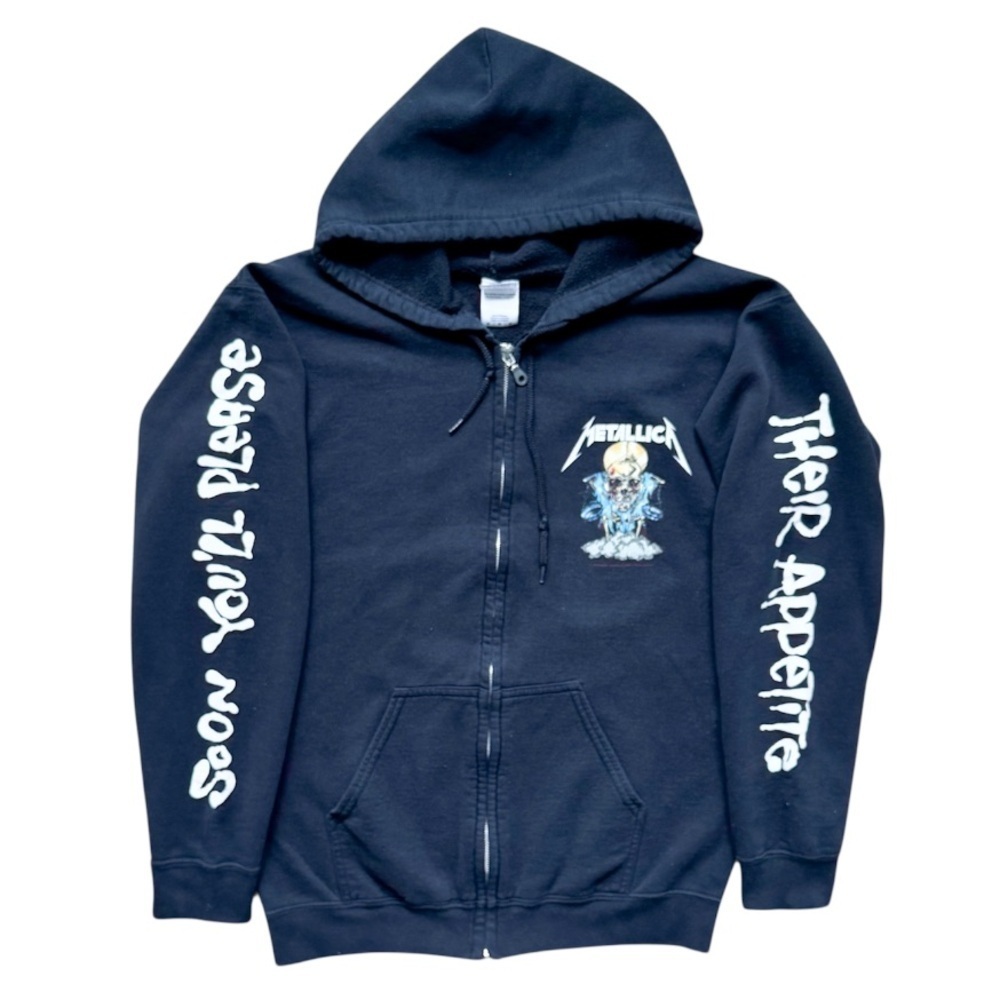 Soon You’ll Please Their Appetite Y2K Metallica Gildan Hoodie Women’s M